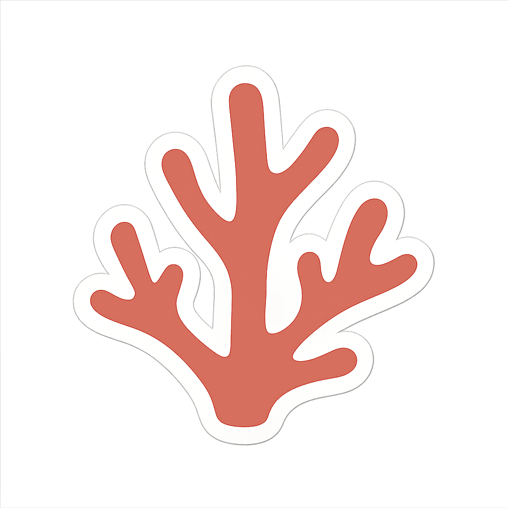 Coral sticker