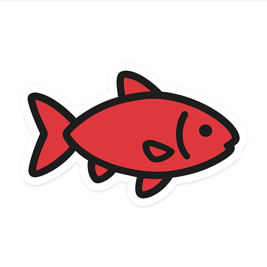 Fish sticker