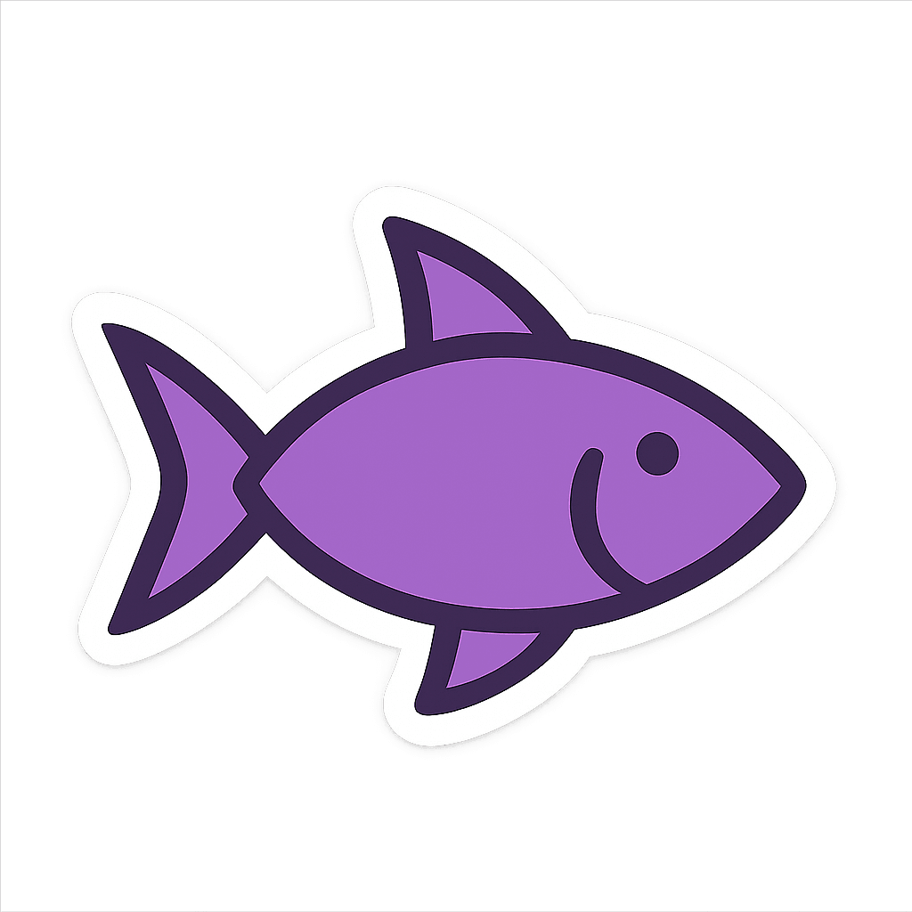 Fish sticker